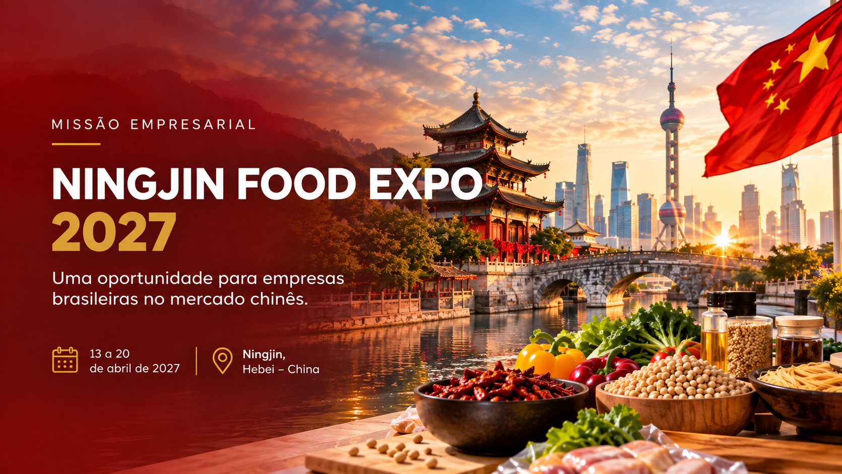 Ningjin Food Expo 2027: uma oportunidade para empresas brasileiras no mercado chinês